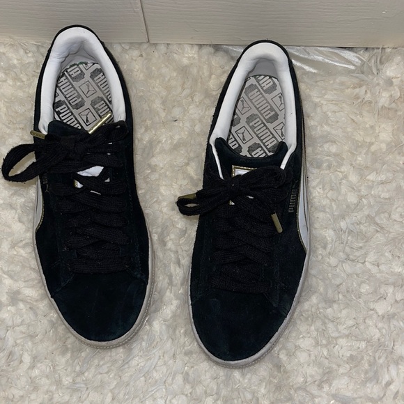 Black suede puma shoe - Picture 1 of 5